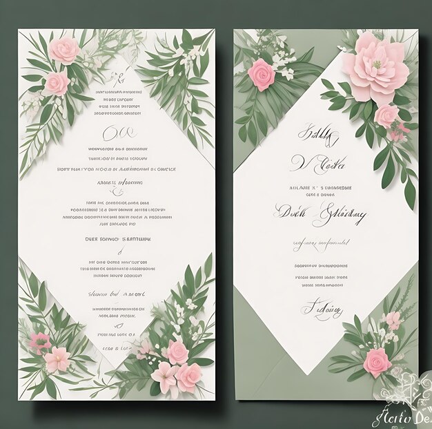 Elegante colección de diseños de invitaciones de boda Conjunto de 11 temas hermosamente elaborados