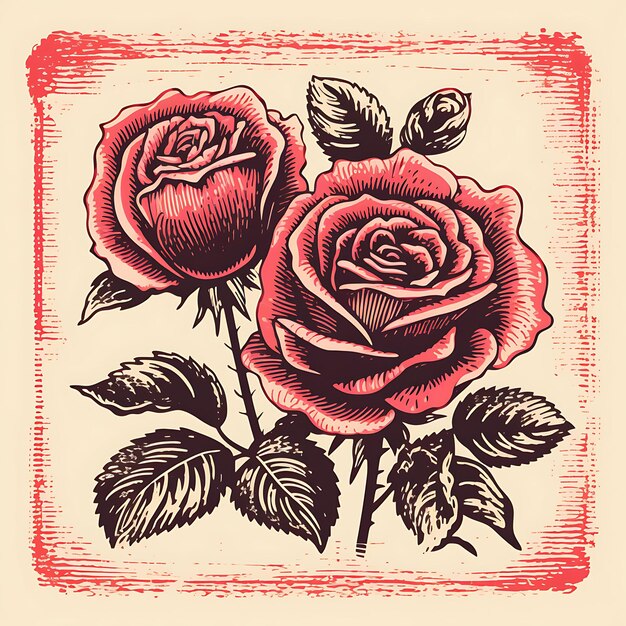 Elegante colección de sellos, flores de acuarela y diseños artísticos para manualidades digitales