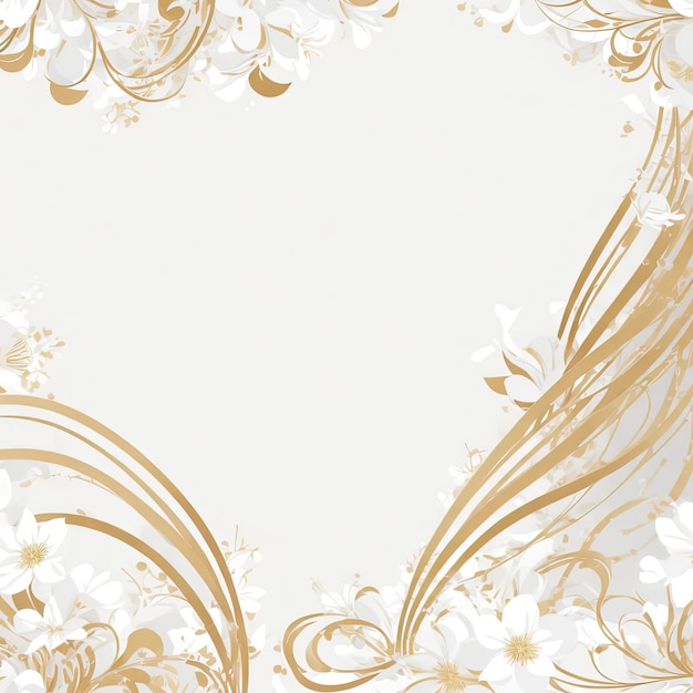 Elegante curvas douradas luxuoso padrão de fundo