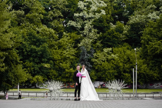 Elegante día de la boda de novios