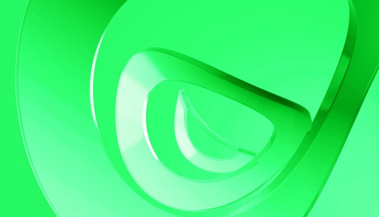 Foto elegante discord green curve background para designs modernos