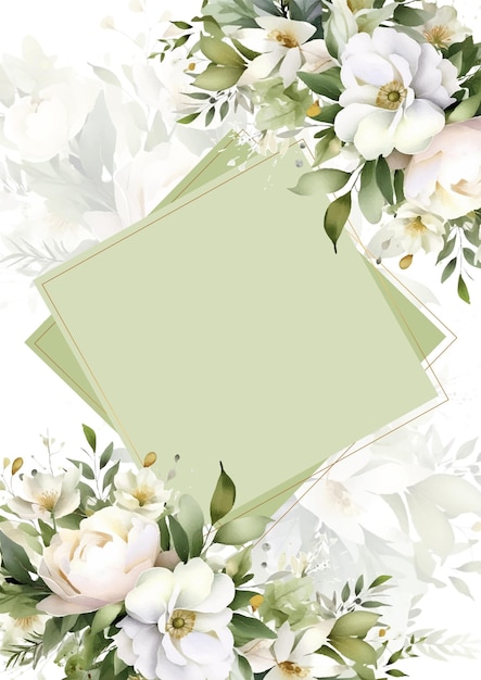 Elegante diseño vectorial botánico de otoño adecuado para invitación de portada de banner