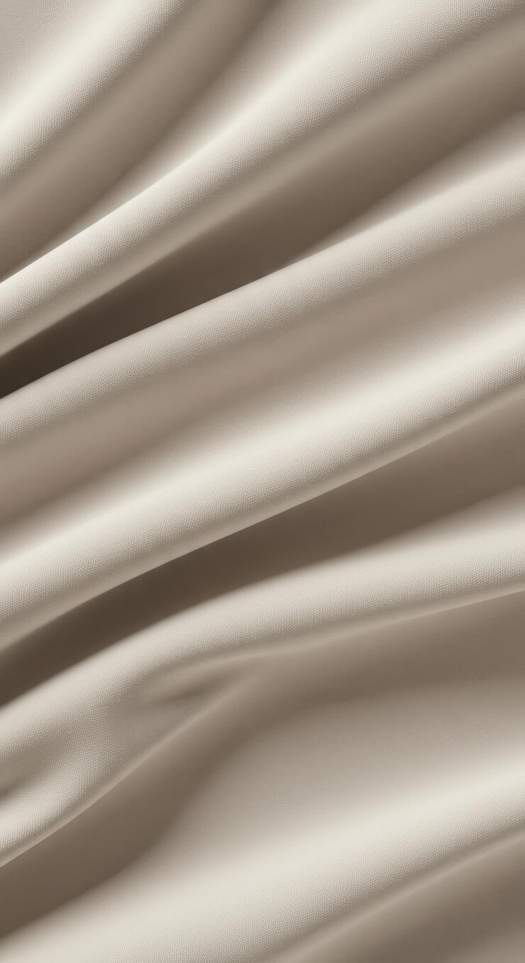 Foto elegante drapeado tecido bege textura fundo suave liso luxuoso