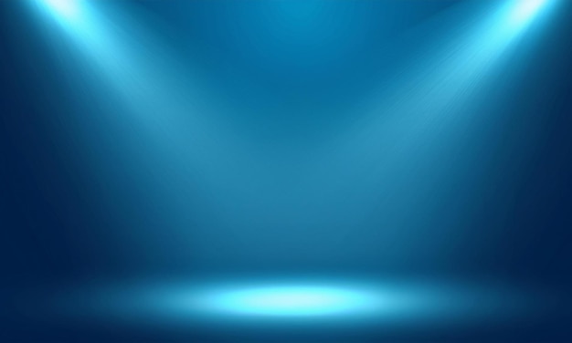 Elegante fondo azul gradiente con sutil viñeta oscura para un lujoso estandarte de estudio