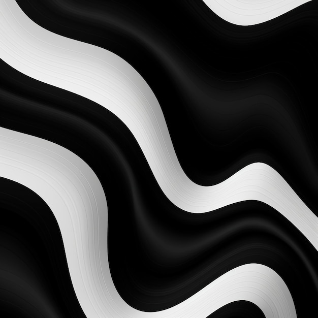 Elegante fondo blanco y negro con ondas. Lugar de diseño de banner de neón con brillo degradado suave para texto.