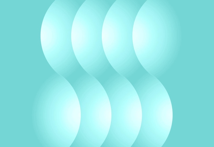 Foto elegante fondo curvo de azul claro para diseños modernos