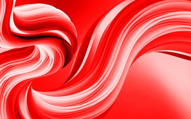 Elegante fondo curvo rojo casual para diseños modernos
