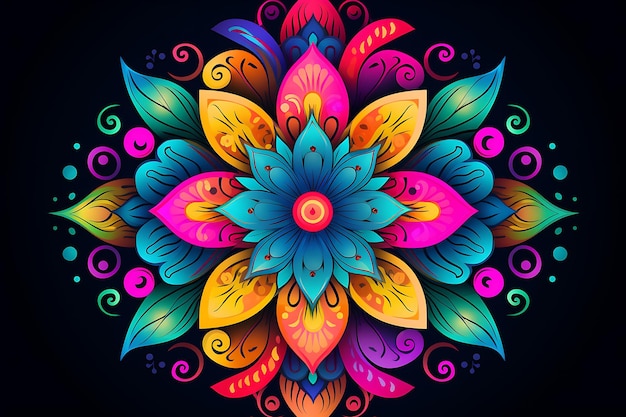 Elegante fondo con un diseño decorativo de mandala de oro