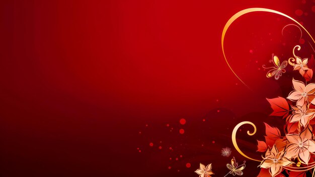 Elegante fondo floral granate para Diwali Navidad Año Nuevo y San Valentín