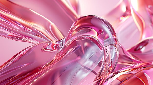 Elegante fondo de glassmorphism rosa con gradiente suave Se puede usar para páginas de aterrizaje de diseño web y presentaciones
