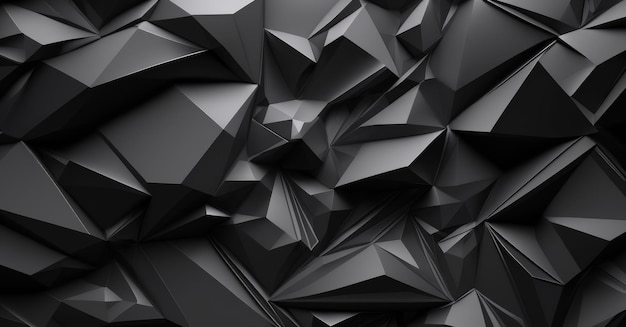 Elegante fondo negro con forma abstracta IA generativa