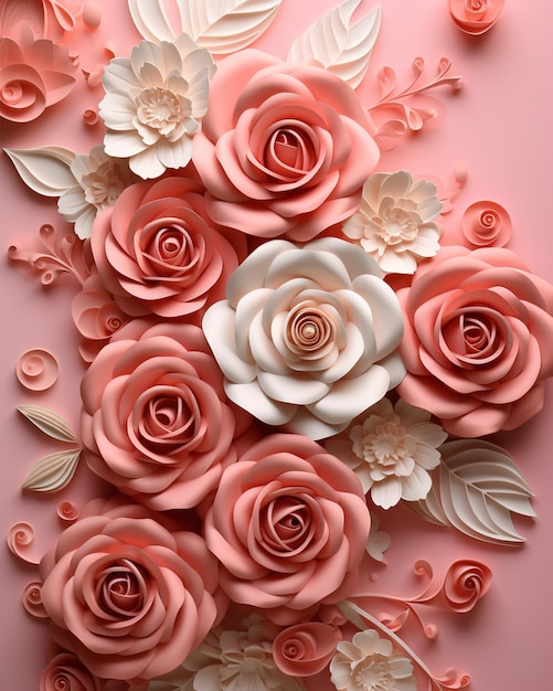 Elegante fondo rosado con perlas