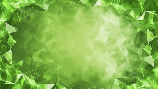 Elegante fundo poligonal abstrato verde que exala sofisticação Design geométrico moderno com fascínio elegante
