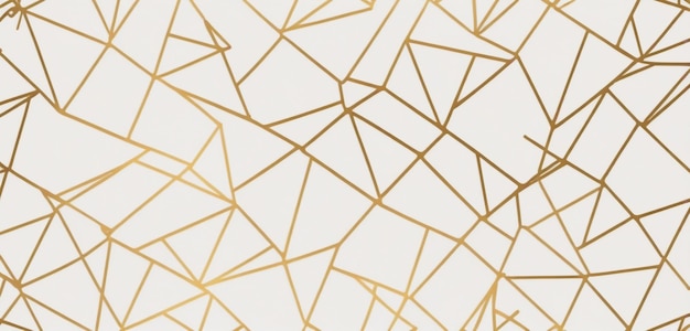 Elegante Geometrie Abstrakt Nahtloses Muster mit Goldlinie-Textur auf weißem Hintergrund Vektor Illu