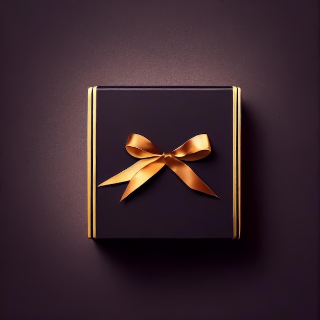 Elegante Geschenkbox in Schwarz und Gold