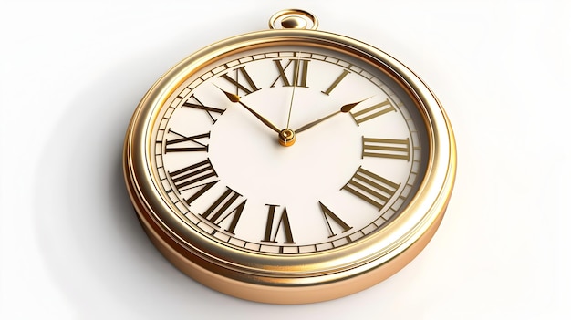 Elegante goldene Analoguhr-Ikonen, die Zeitmanagement und Pünktlichkeit darstellen
