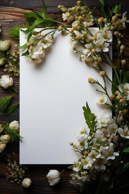 elegante invitación de boda en blanco