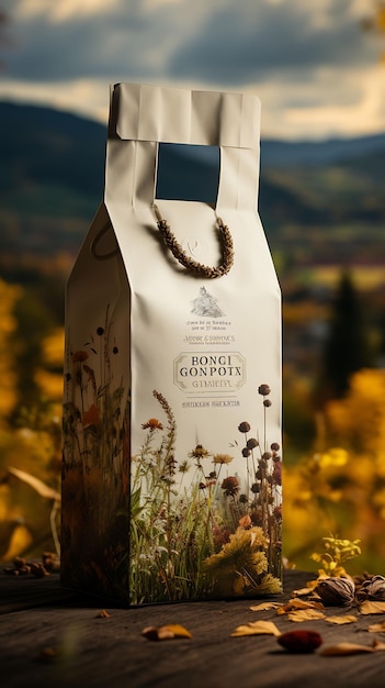 Elegante Liechtenstein Schnapps hierbas de montaña avellanas de otoño follaje de tendencia diseño de fondo