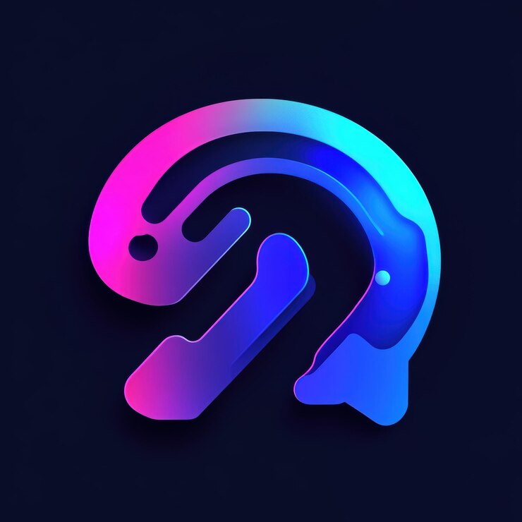 Foto el elegante logotipo de la ia representa el futuro de las soluciones inteligentes