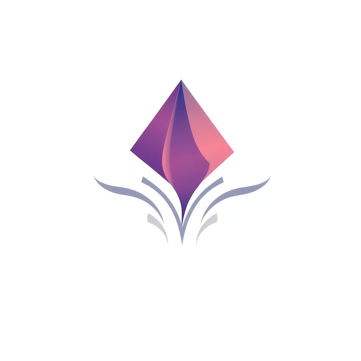 Foto el elegante logotipo de la joya de diamante