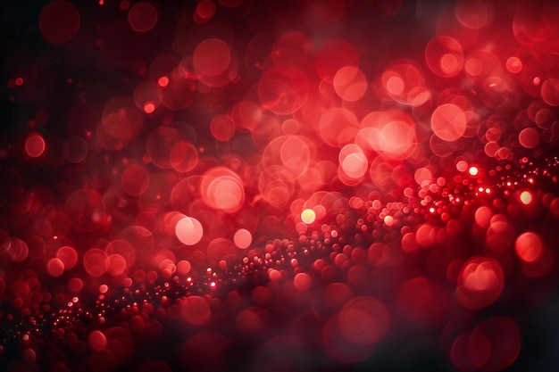 Elegante luz roja luminosa en fondo oscuro