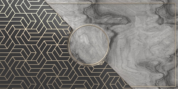 Elegante mármol gris y fondo de textura dorada