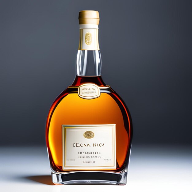 Elegante modelo de garrafa de licor.