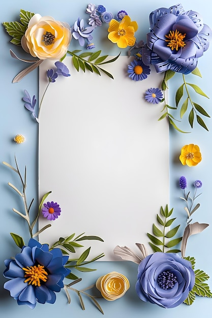 Elegante moldura floral com etiqueta de preço em fundo branco