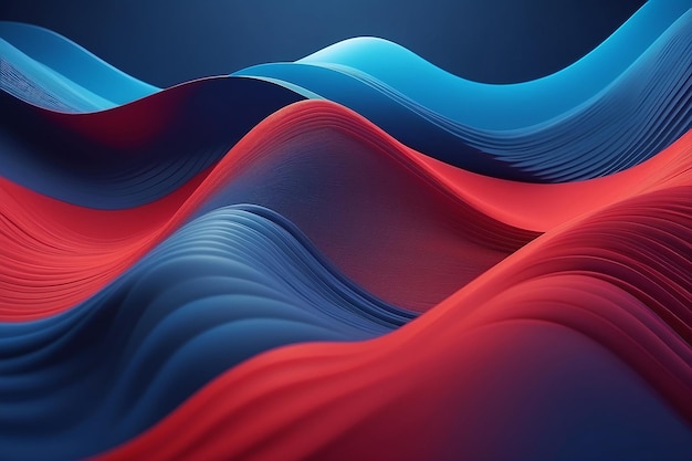 Elegante movimento ondulado de alta qualidade azul vermelho misto fundo abstrato gradiente de fluido
