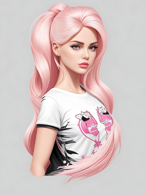 Elegante muñeca Barbie con traje rosa Coleccionable con estilo