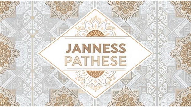 Elegante patrón javanés lujoso diseño tradicional