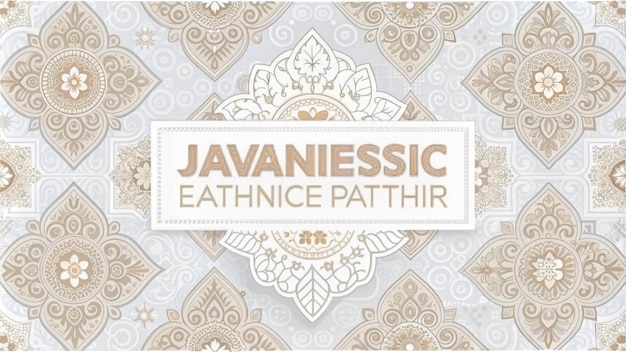 Elegante patrón javanés lujoso diseño tradicional