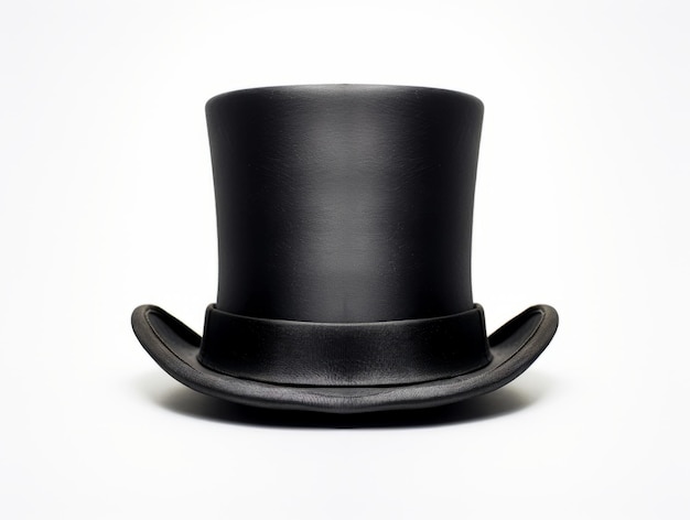 Foto elegante sombrero negro un icono de estilo y sofisticación