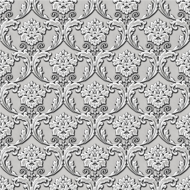 Elegante textura de pergaminho floral em relevo
