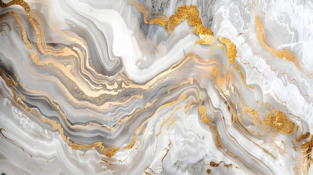 Elegante textura de mármol con intrincados patrones abstractos y lujosos acentos dorados