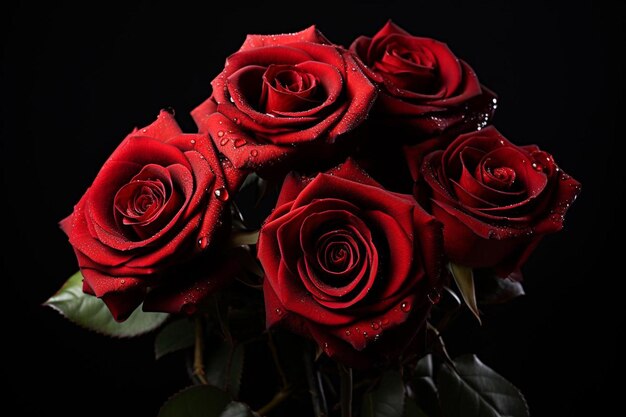 Elegante tiefrote Rosen Schönheit jenseits von Worten Rote Rosen Fotografie