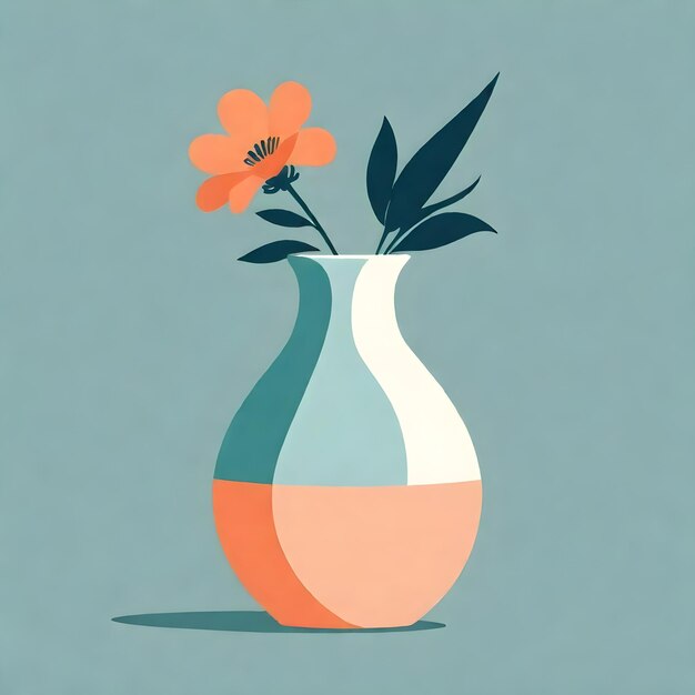 Foto elegante vase mit kompliziertem design und breitem hals-clip art