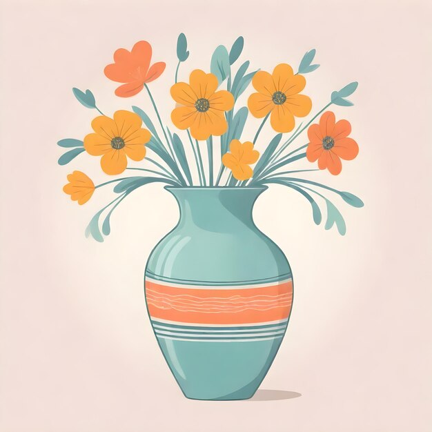 Foto elegante vase mit kompliziertem design und breitem hals-clip art