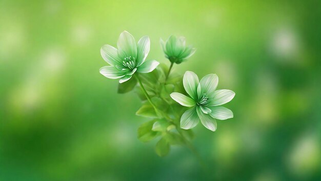 Eleganter Frühlings-Hintergrund mit grünen Blumen Blumen-Design
