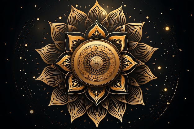 Eleganter Hintergrund mit dekorativem Mandala-Design