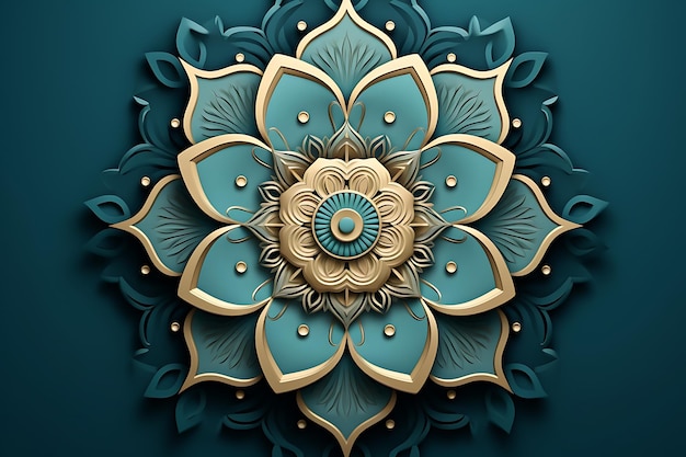 Eleganter Hintergrund mit einem dekorativen Mandala-Design
