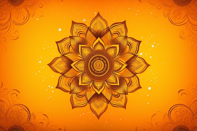 Eleganter Hintergrund mit einem dekorativen Mandala-Design