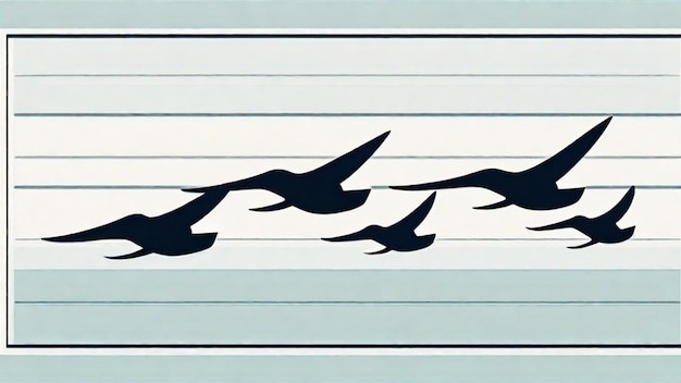 Elegantes albatros voando pelos céus