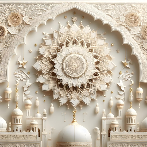 Elegantes arabisches Eid-Hintergrunddesign