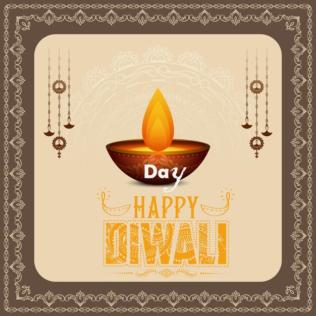 Foto elegantes banner-design von happy diwali indischen festival-vorlage