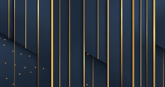 Elegantes blau-goldes abstraktes Hintergrunddesign
