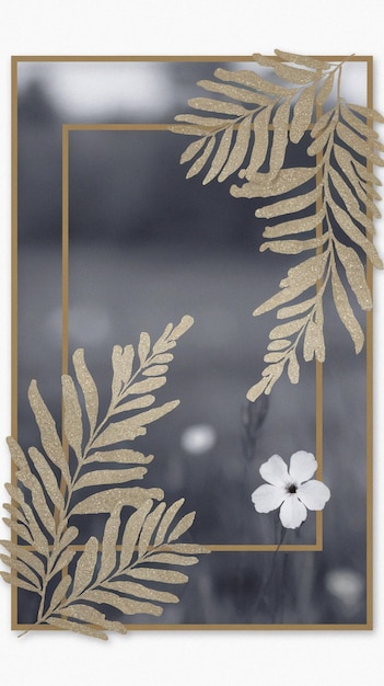 Elegantes Blumenbild mit verschwommenem Hintergrund