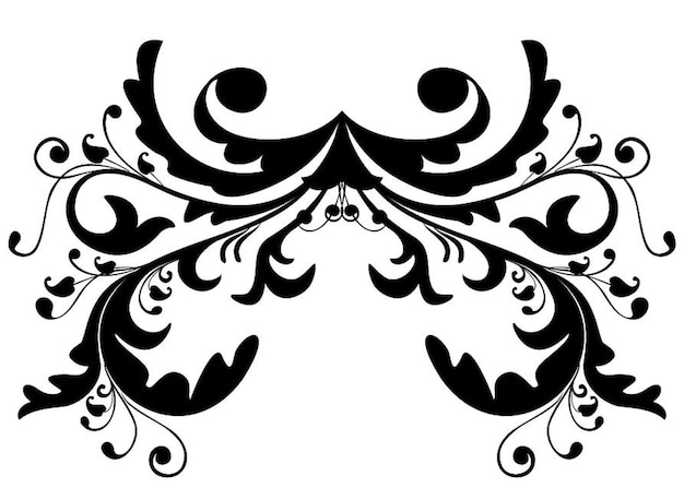 Elegantes Blumenornament