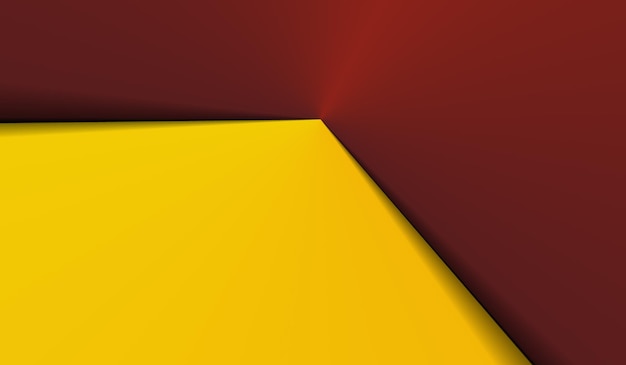 Elegantes Dunkelrot mit abstraktem Hintergrund der gelben Papierschicht