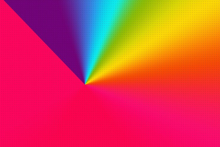 Foto elegantes gradaciones de color papel tapiz con colores borrosos y brillantes del arco iris para el banner del sitio web